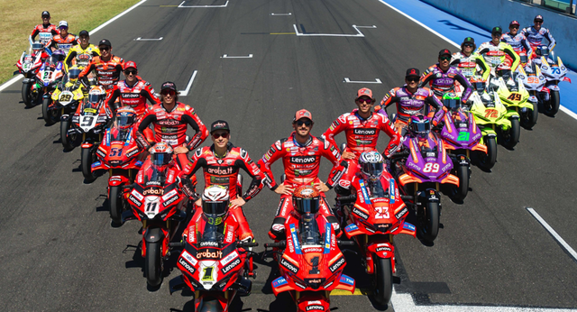 Bagnaia, Martín y Márquez se miden en pista este sábado en la fiesta anual de Ducati