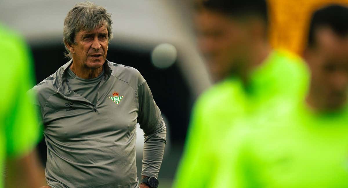 Manuel Pellegrini, en un entrenamiento en Estados Unidos./RBB