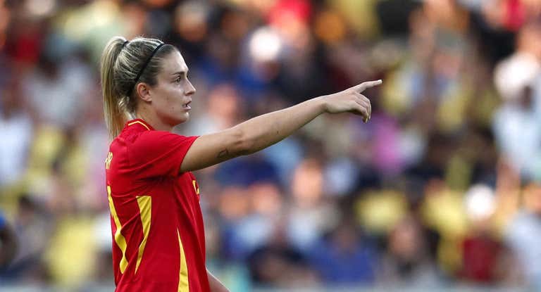 Alexia Putellas, jugadora de la Selección, durante el partido ante Nigeria en los JJOO.