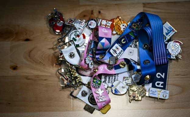 Una colección de pins.