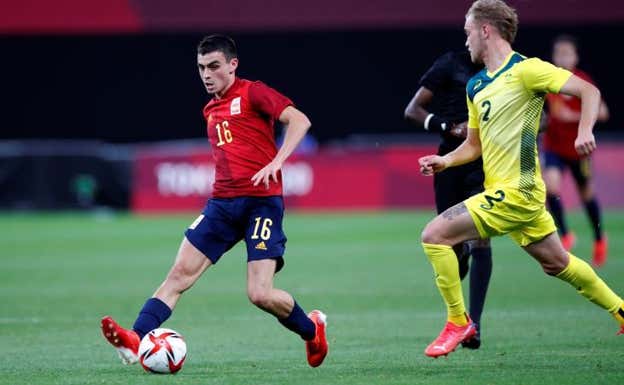 Pedri fue otra de las estrellas en los Juegos Olímpicos.  EFE