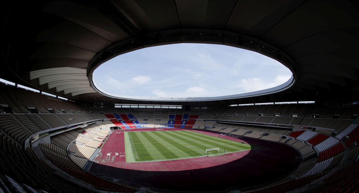 Vista general del Estadio de La Cartuja, en Sevilla, del año 2021.