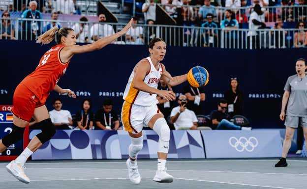 Sandra Ygueravide en los Juegos Olímpicos de París 2024.  FEB