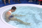 El jacuzzi de la piscina de saltos que temen todos los entrenadores: «Si te pasas, cuidado...»