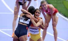 La española Águeda Marqués rompe una de las maldiciones del atletismo en París: «Me creaba incertidumbre correr hoy»