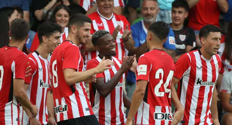 Djaló celebra uno de sus dos goles en esta pretemporada.
