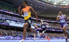 Mohamed Attaoui logra un meritorio quinto puesto en los 800m