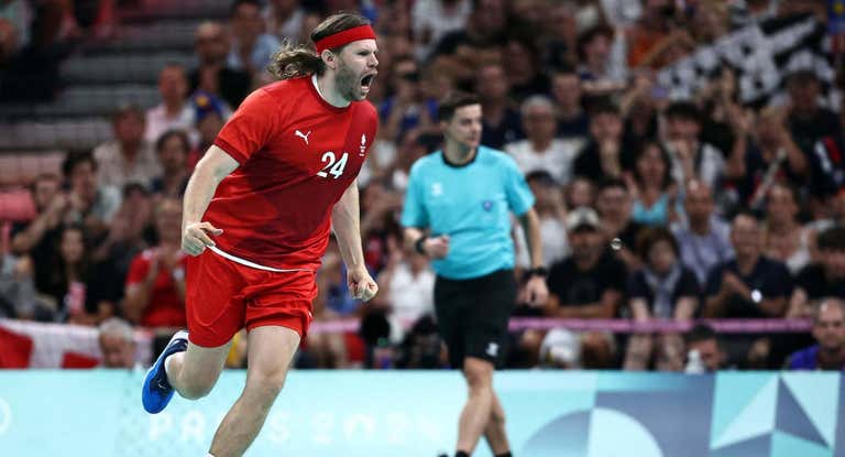 Mikkel Hansen (36), en un momento de la final contra Alemania.
