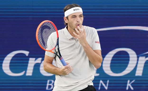 Taylor Fritz, durante su partido ante Nakashima.  Dylan Buell/Getty Images/AFP