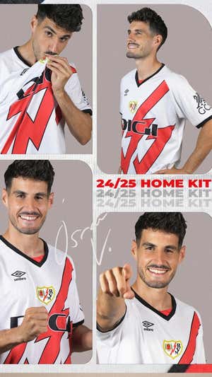 Camiseta titular Rayo Vallecano.  RAYO VALLECANO
