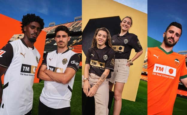 Camisetas del Valencia para esta temporada.  RELEVO