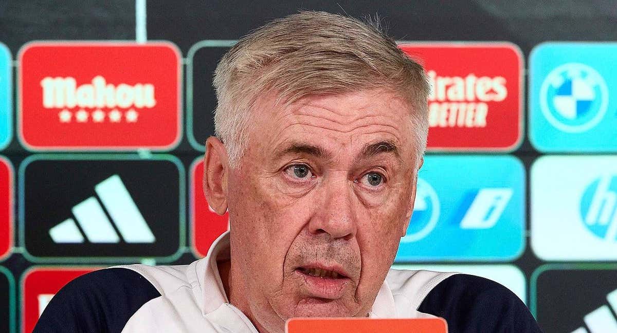 Ancelotti, en Valdebebas.