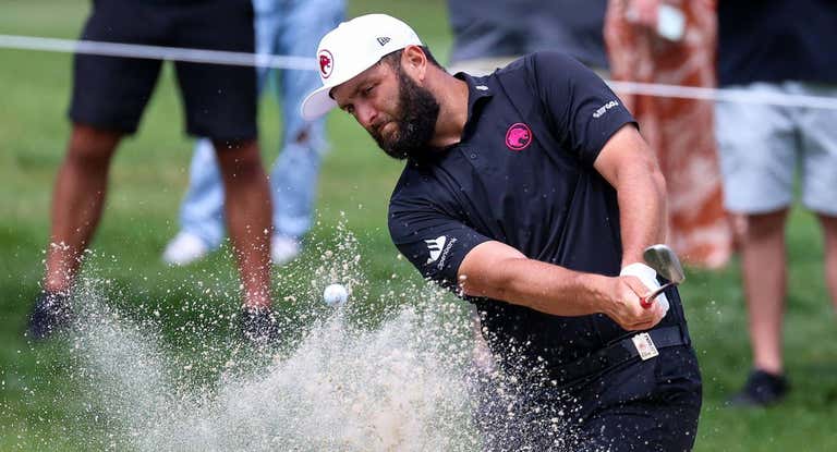 Jon Rahm, ayer, en el torneo del LIV Golf.