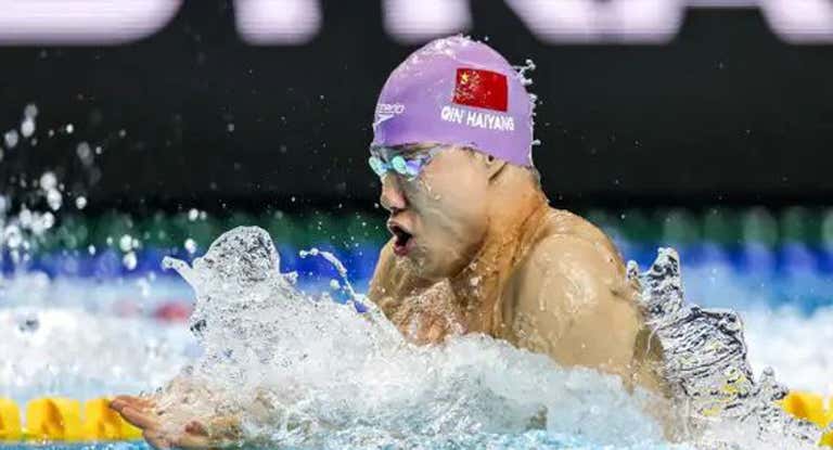 Qin Haiyang, en una de las pruebas recientes de este 2024.