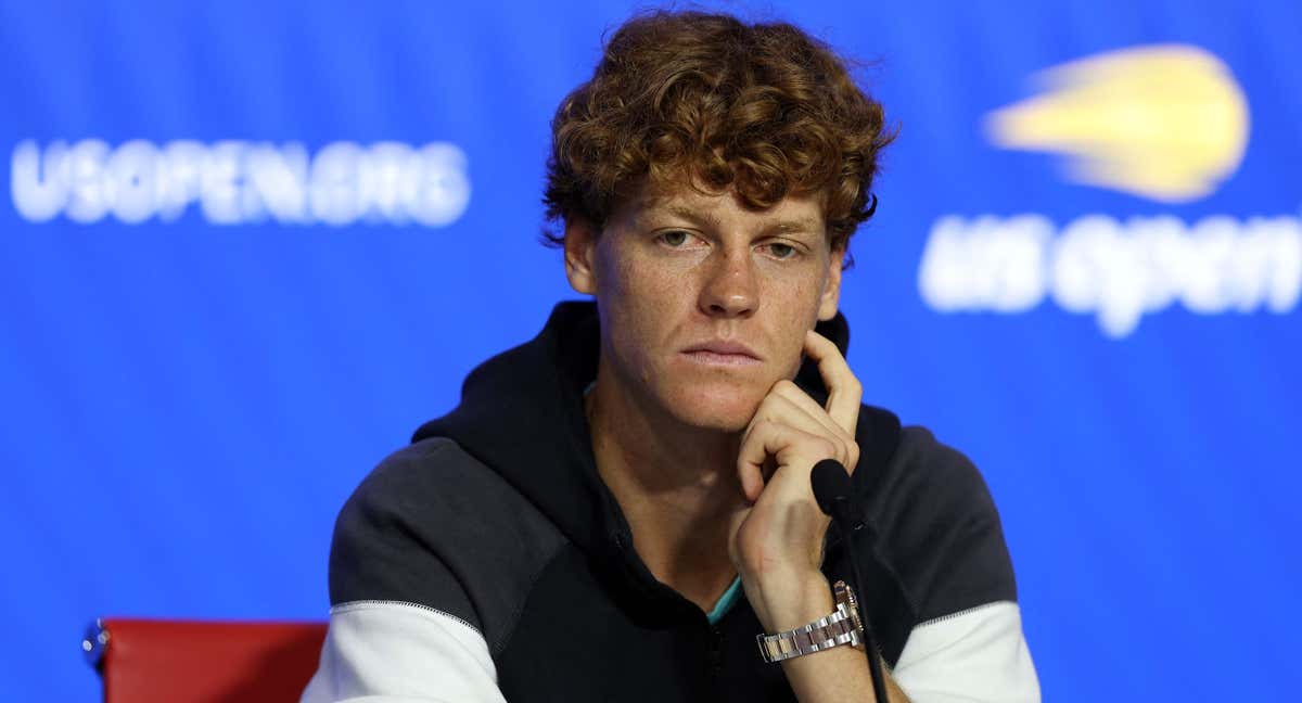 Sinner comparece ante los medios en el US Open.