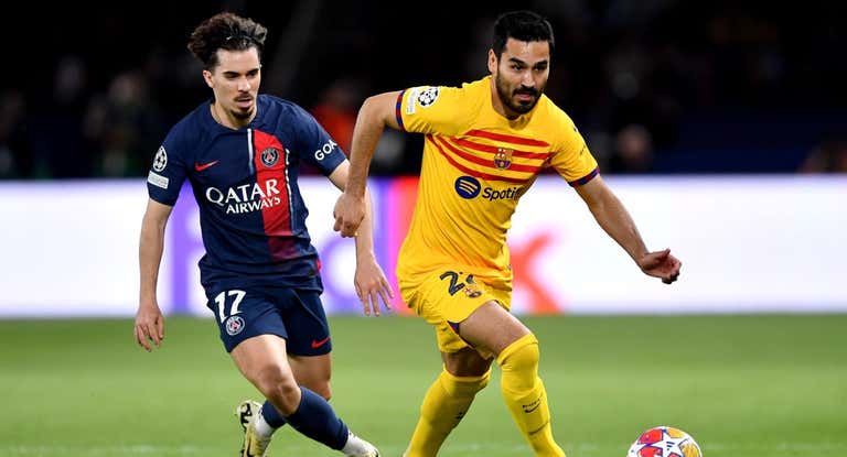 Gündogan en un partido de la temporada pasada ante el PSG.