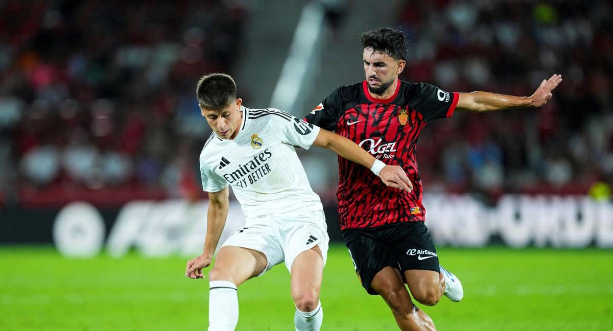 Arda Güler, en el partido contra el Mallorca.