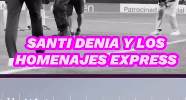 Santi Denia, seleccionador que ganó el oro en París, recibió dos homenajes en dos horas y media.