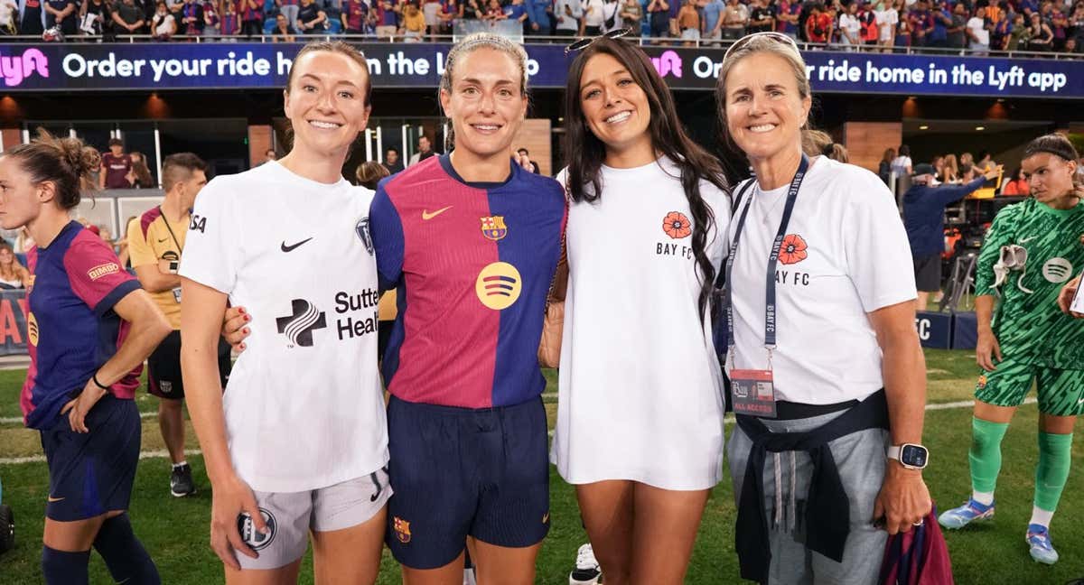 Alexia Putellas tras el partido ante Bay FC.