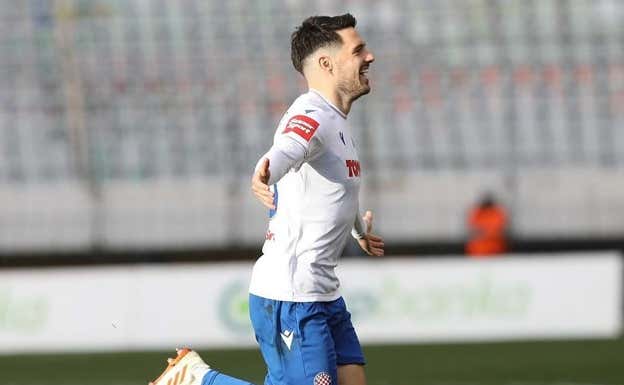 Brekalo, con el Hajduk Split.  INSTAGRAM