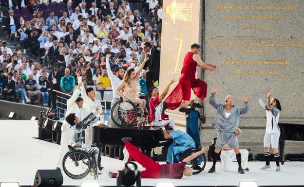 La ceremonia se nombró 'La paradoja: de la discordia a la concordia'.  Comité Paralímpico Español