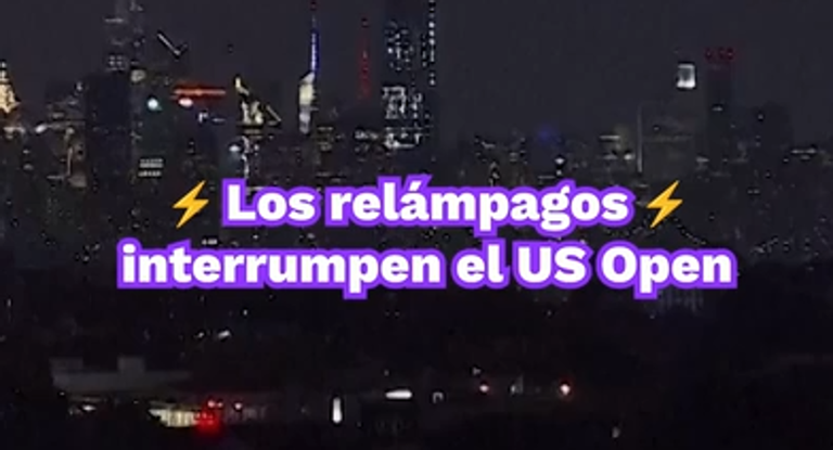El partido entre Casper Ruud y Monfils tuvo que suspenderse por la metereología.