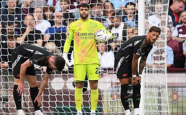 David Raya, del Arsenal, será el portero titular de la Selección en este parón.  GETTY