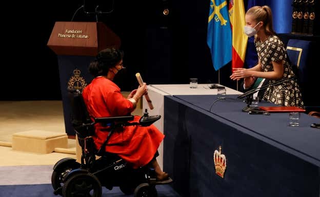 Teresa Perales, premio Princesa de Asturias de los Deportes en 2021.  EFE