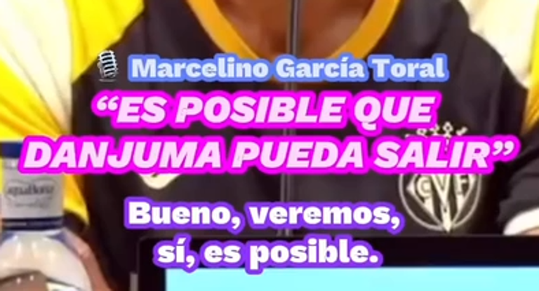 Marcelino ya habló de Danjuma cuando no se le garantizaba la titularidad en el equipo.