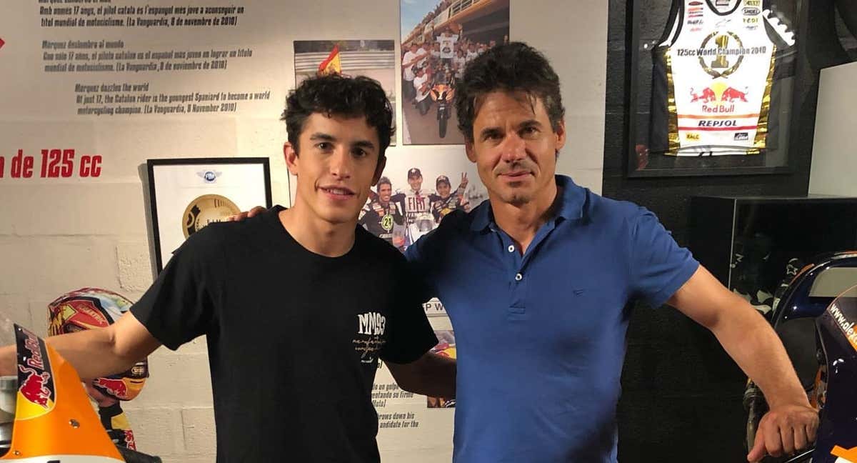 Marc Márquez y Álex Crivillé.