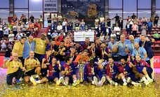 El Barcelona de balonmano vuelve a ganar la Supercopa Ibérica, su primer título de la temporada