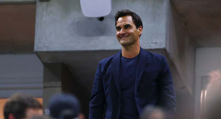 Roger Federer, durante su reaparición en el US Open.