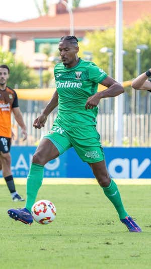 Haller, en una acción del partido. CD Leganés
