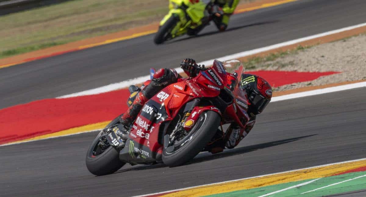 Pecco Bagnaia, en el GP Aragón.