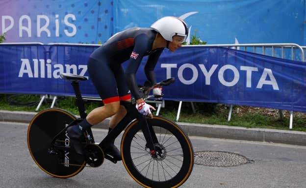 Sarah Storey durante la crono. Reuters