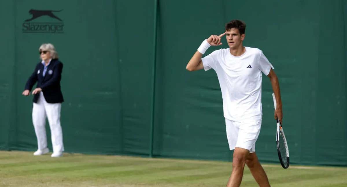 Rafa Jodar, en Wimbledon.