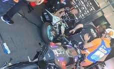 El increíble caso de la Moto2 que terminó estampada dentro del box de Aprilia MotoGP