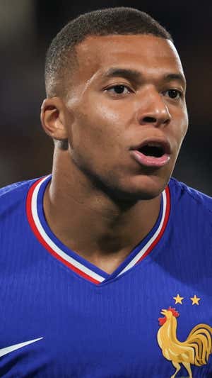 Mbappé, durante el partido ante Italia.  EFE