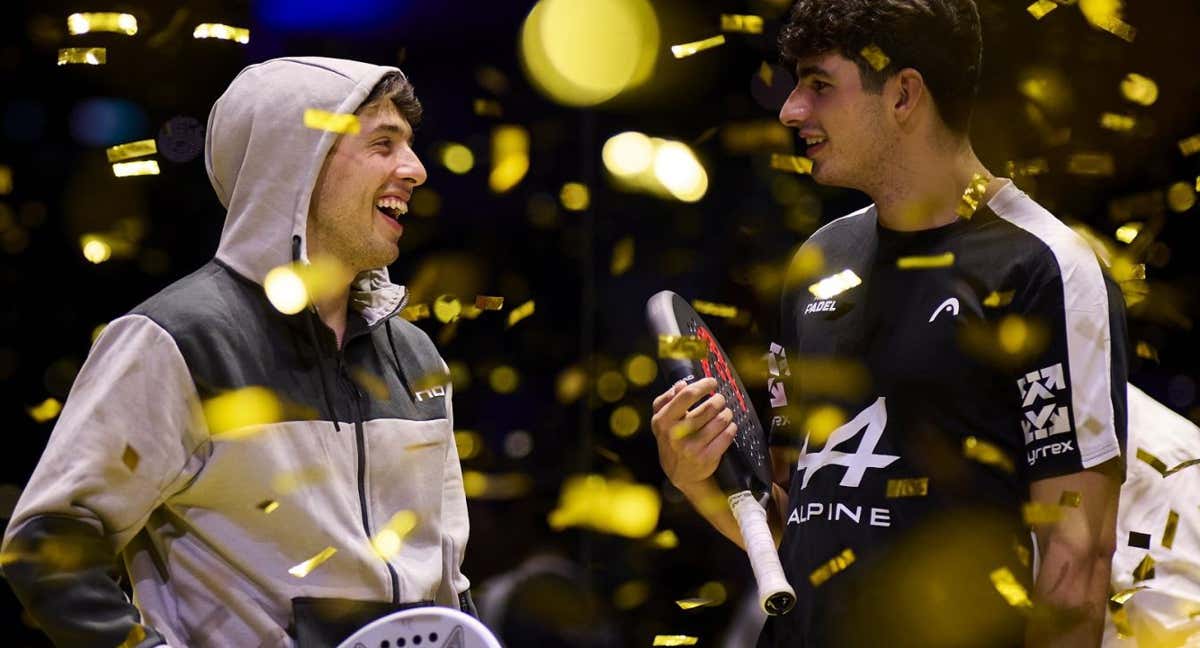 Agustín Tapia y Arturo Coello celebrando su reciente triunfo en Madrid. En Rotterdam vuelven a ser favoritos.
