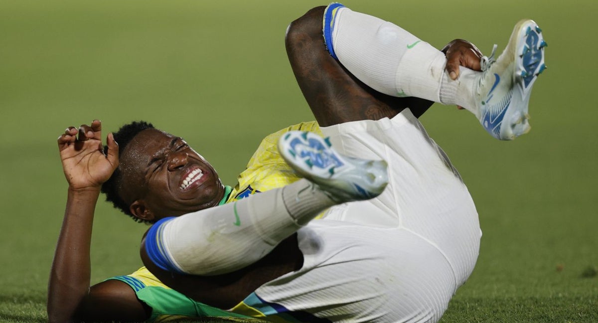 Vinicius Jr., frente a Paraguay.