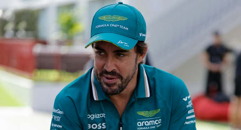 Fernando Alonso, en Bakú.