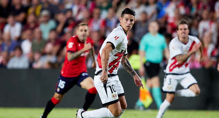 James Rodríguez, en su debut con el Rayo.