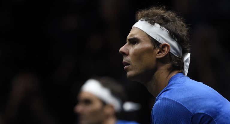 Nadal, uno de los ausentes de esta edición, en la Laver Cup de 2017.