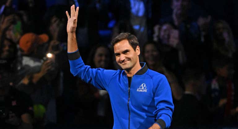 Federer, en una Laver Cup.