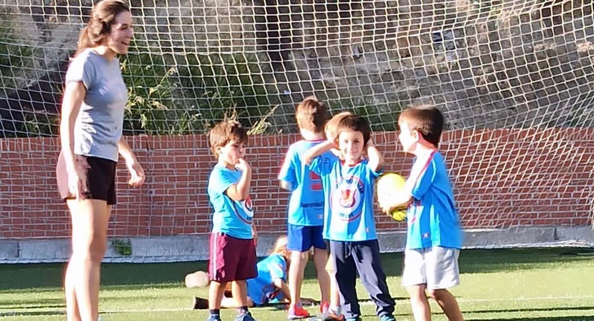 Niños de la escuela del Barrio del Pilar.