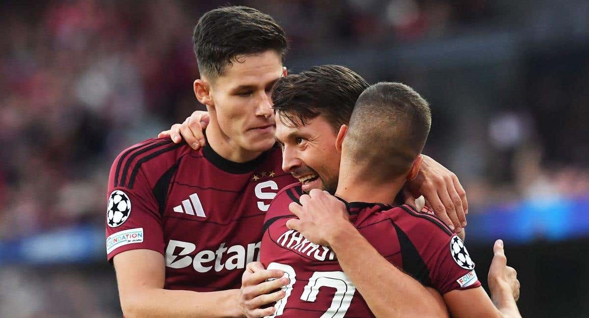 El Sparta Praga goleó al Salzburgo.