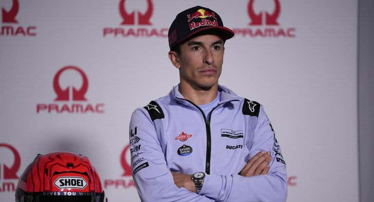 Marc Márquez, durante la rueda de prensa oficial.