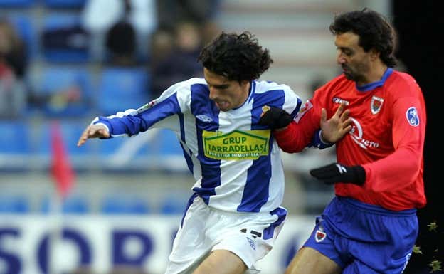 Miñambres, en un partido con el Espanyol.  AFP