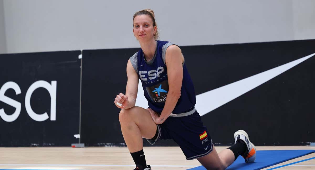 Laura Gil, en un entrenamiento.