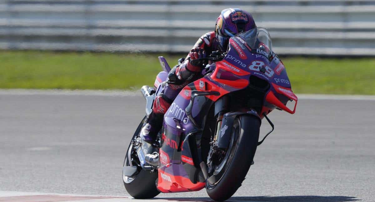 Jorge Martín, durante la carrera sprint.
